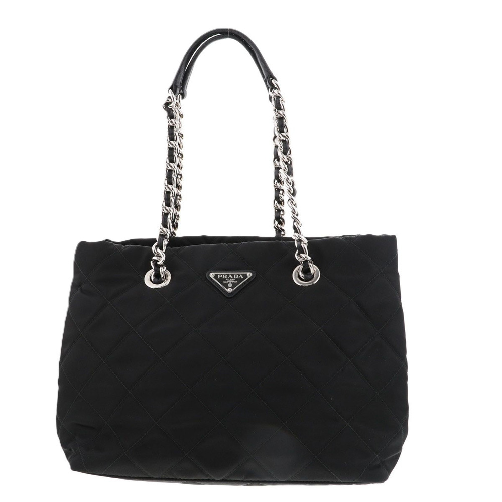 PRADA Quilted Tote Bag Black